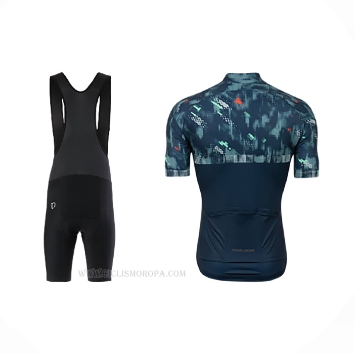 2021 Ropa Ciclismo Pearl Izumi Azul Verde Mangas Corta y Culotte Corto